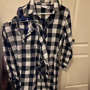 Mommy and me Plaid long sleeve dresses from The Children’s Place